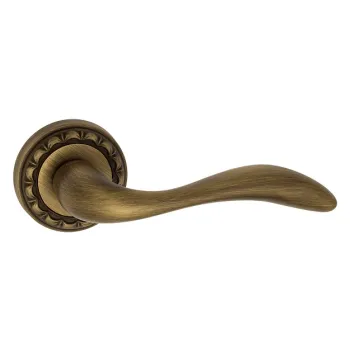 Дверная ручка на круглом основании Venezia \"ALESSANDRA\" D2 матовая бронза
