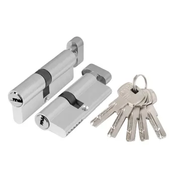 Цилиндровый механизм Ajax (AZ202/80) AZ2002Knob80 (35+10+35) CP хром