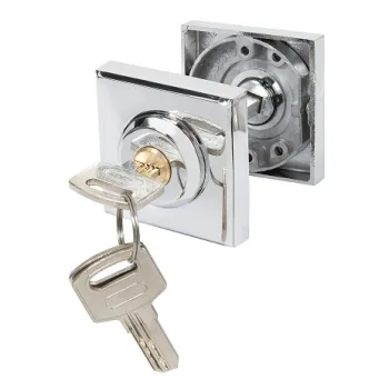 Ручка поворотная с фиксацией ключом Ajax BK6.FIX.JK CP-8 хром