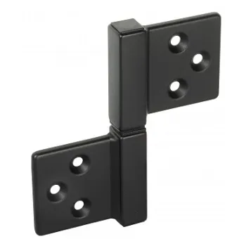 Петля накладная без врезки универсальная разборная Fratelli Cattini 143Q 38-35 NM матовый черный