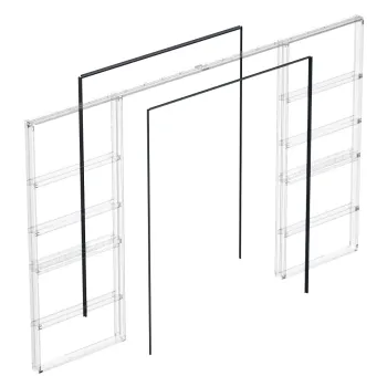 Комплект для обрамления пенала для двухстворчатой двери Armadillo SLD.Comfort-PENAL frame 1800/2900 BL