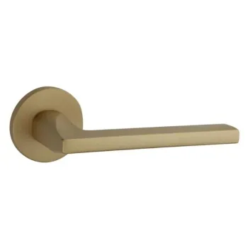 Дверная ручка на круглом основании Fimet Adele 1239/208 F02O матовая латунь