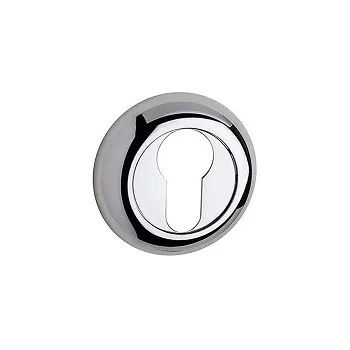 Накладка под цилиндр на круглом основании Fimet 231 С F04 полированный хром