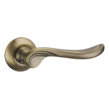 Дверная ручка на круглом основании Punto R.TL54.ARFA (ARFA TL) ABG-6 зеленая бронза