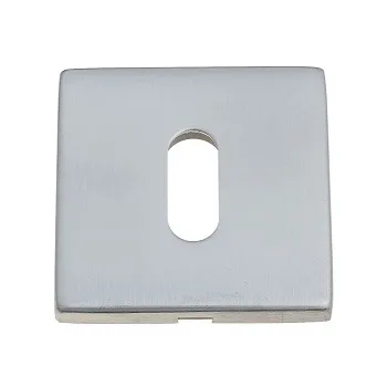 Накладка дверная под цилиндр на квадратном основании Venezia KEY-1 FSS матовый хром 2 шт.