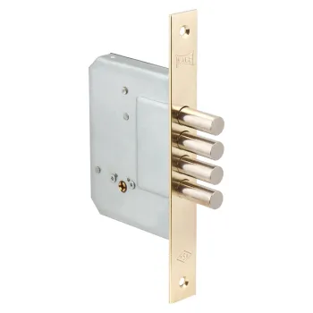 Замок врезной крестообразный Kale Kilit 189/4MF (52 mm) латунь 5 кл.