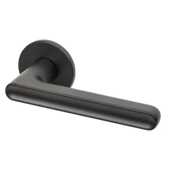 Дверная ручка на круглом основании  Armadillo R.YM.CINNAMON BL-26 черный