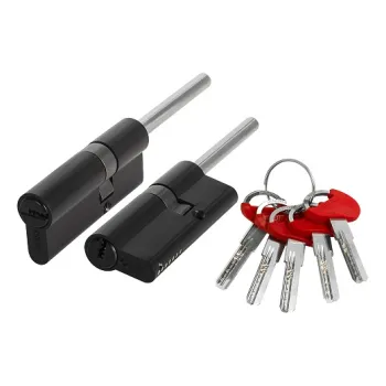 Цилиндровый механизм Fuaro D-PRO5007 Tang 80 w/k (45+10+25) BL-24 черный 5Key без верт.