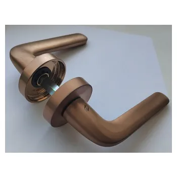 Дверная ручка на круглом основании Colombo Roboquattro CD49 матовый винтаж