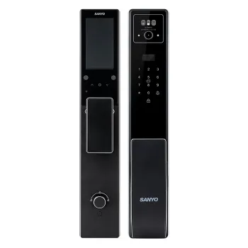 Электронный замок Sanyo D300 Tuya DM70 с WiFi, с распознаванием лиц, черный