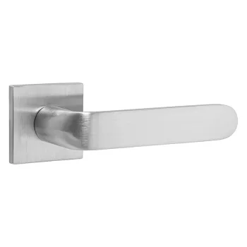 Дверная ручка на квадратном основании Punto раздельная K.ARC.Q52.EXTRA SSC-16 сатинированный хром