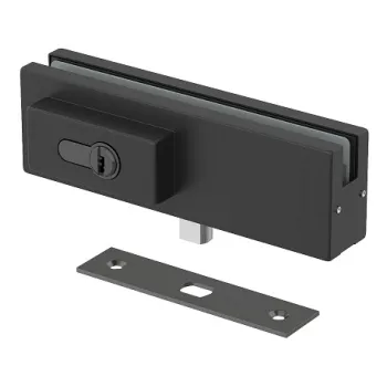 Замок для стеклянной двери Armadillo Range.GL.L10 BL черный