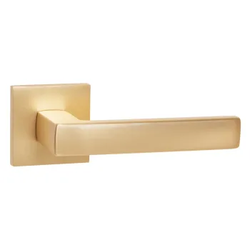 Дверная ручка на квадратном основании Ajax K.JS51.OPTIMAL SSG-39 сатинированное золото