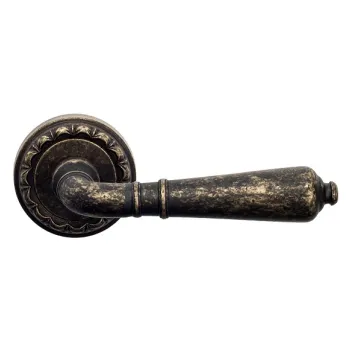 Дверная ручка на круглом основании Venezia \"VIGNOLE\" D2 античная бронза
