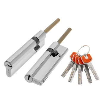 Цилиндровый механизм Fuaro D-PROTERM507/110 mm (75+10+25) термошток 8х65 мм CP, 5 кл.