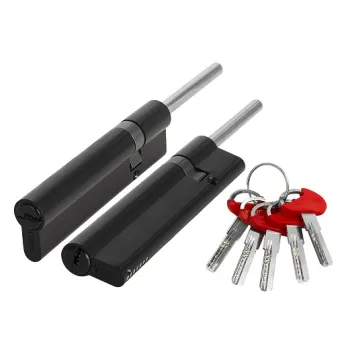 Цилиндровый механизм Fuaro D-PRO5007 Tang 100 w/k (65+10+25) BL-24 черный 5Key без верт.