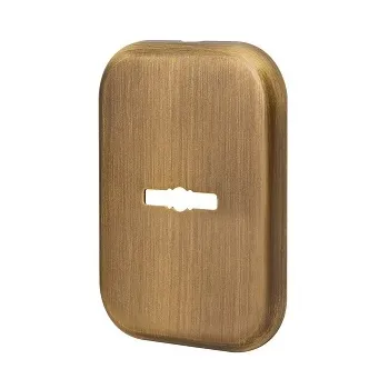 Декоративная квадратная накладка Armadillo на сувальдный замок PS-DEC SQ (ATC Protector 1) AB-77 бронза