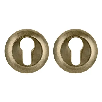 Накладка под цилиндр на круглом основании Punto ET.R.ZR54 (ET ZR) ABG-6 зелёная бронза