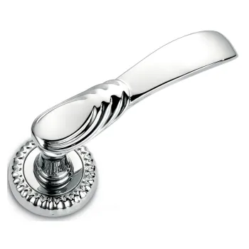 Дверная ручка на круглой розетке д.51 мм Sicma Etrusca 148.CL.18 полированный хром