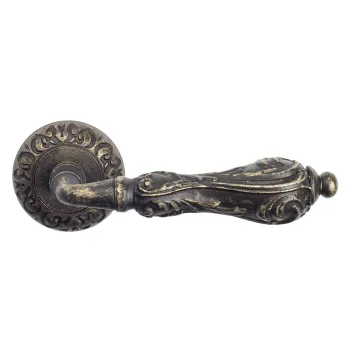 Дверная ручка на круглом основании Venezia \"MONTE CRISTO\" D4 античная бронза