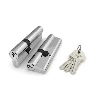 Цилиндровый механизм 100 CA 90 mm (35+10+45) CP хром 3 кл.