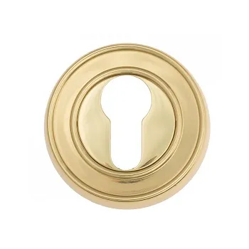 Накладка дверная под цилиндр Venezia CYL-1 D6 полированная латунь 2 шт.