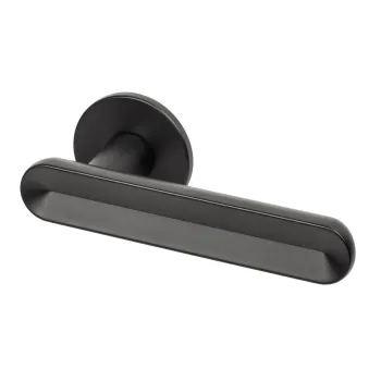 Дверная ручка на круглом основании Armadillo R.YM.FRAPPE BL-26 черный