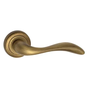 Дверная ручка на круглом основании Venezia \"ALESSANDRA\" D1 матовая бронза