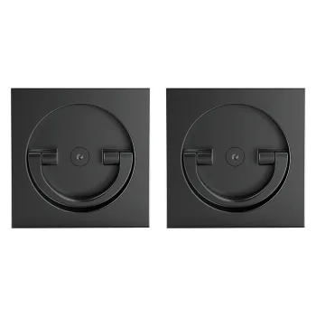 Ручка поворотная Armadillo для раздвижных дверей SH.QUADRO55.BK8x2 BL-26 черный