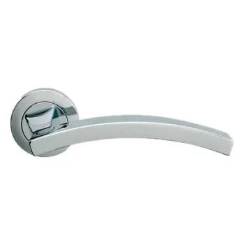 Дверная ручка на круглом основании Linea Cali PROFILO 1040/102 MC хром глянцевый/хром матовый