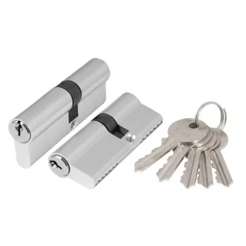 Цилиндровый механизм Ajax (AZ100/60) AZ1000Key60 (25+10+25) CP хром