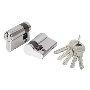 Цилиндровый механизм Fuaro (100 ZA/45) 1000ZAKey45(5+10+30) CP хром 5Key