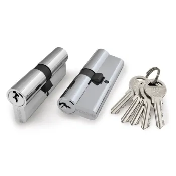 Цилиндровый механизм (100 ZA/80) 1000ZAKey80(30+10+40) CP хром 5Key