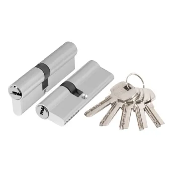 Цилиндровый механизм Ajax (AX200/90) AX2000Key90 (40+10+40) CP хром