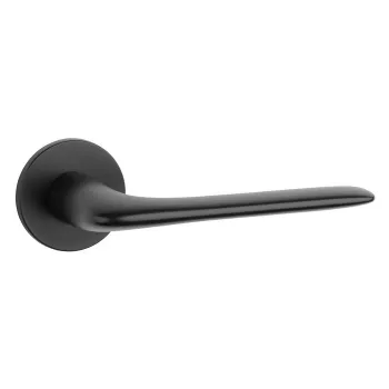 Дверная ручка на круглом основании APRILE VIOLA R 5S BK черный