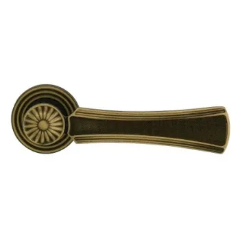 Дверная ручка на круглом основании Linea Cali DAISY 1070/112 BM бронза матовая шоколадная