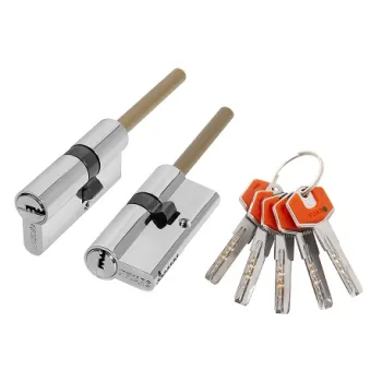 Цилиндровый механизм Fuaro D-PROTERM507/70 mm (35+10+25) термошток 8х65 мм CP, 5 кл.