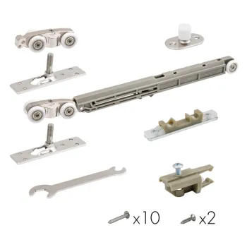 Комплект для раздвижных дверей Armadillo Comfort - PRO SET 3 /soft close+roller/ 80 (CFA170B)