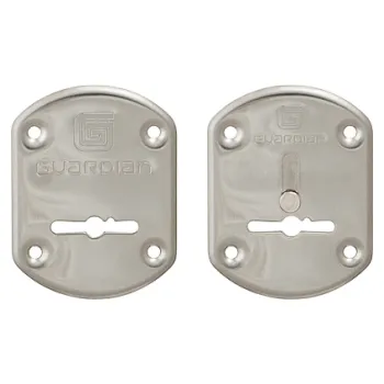 Накладки сувальдные \"Гардиан\" хром ГХ 21 /пара/, объемная /123:476/