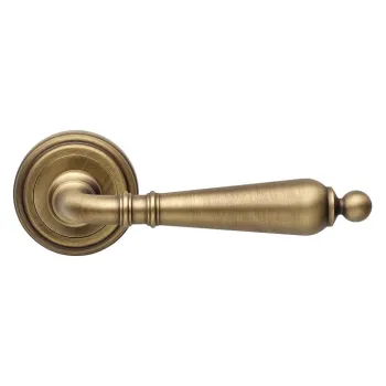 Дверная ручка на круглом основании Linea Cali FLORENZIA 1460/011 PM бронза матовая