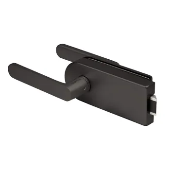 Комплект: замок+ручка Armadillo (Армадилло) для стеклянной двери Space.GL.LUV BL черный