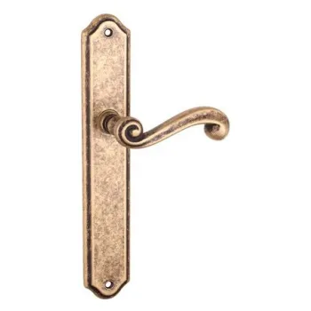 Дверная ручка Tupai на планке 704 S-46 античное золото