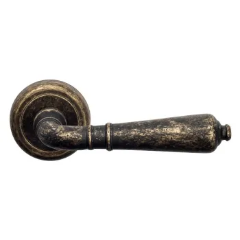 Дверная ручка на круглом основании Venezia \"VIGNOLE\" D1 античная бронза