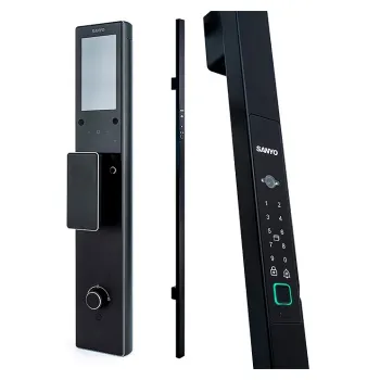 Электронный замок Sanyo D501 Tuya DM70 с WiFi, ручка скоба 1600 мм, черный