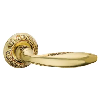 Дверная ручка на круглом основании Fimet  Anna 177/250F F59 французское античное золото