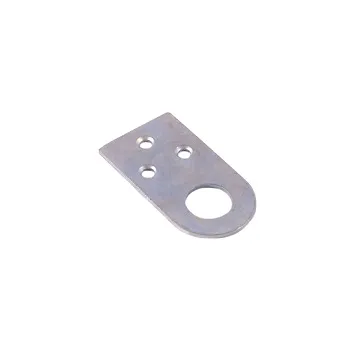 Проушины ушко прямое 75х40 (75х40х2) цинк белый