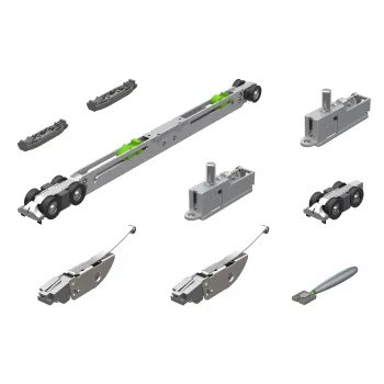 Комплект для раздвижных дверей Armadillo SLD.Scope.SET3.soft close+roller/80