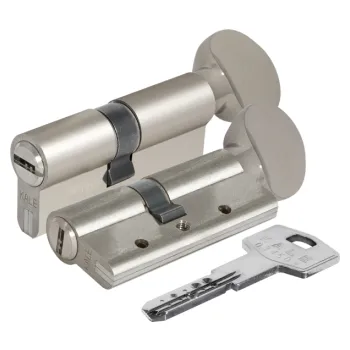 Цилиндровый механизм с вертушкой 164 BME/80 (30+10+40) mm никель 5 кл.