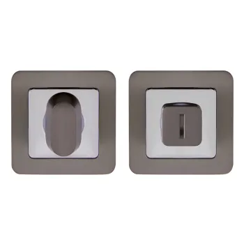 Ручка поворотная на квадратном основании Punto BK6.K.QR52 (BK6 QR) GR/CP-23 графит/хром