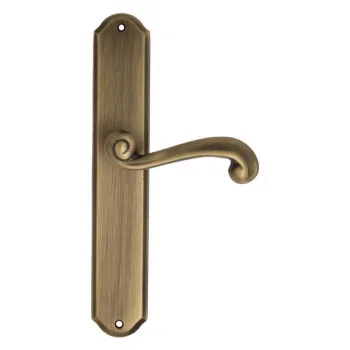 Дверная ручка Venezia \"CARNEVALE\" на планке PL02 матовая бронза